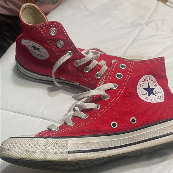 Converse Red High-Top Sneakers - Picture 2 of 3